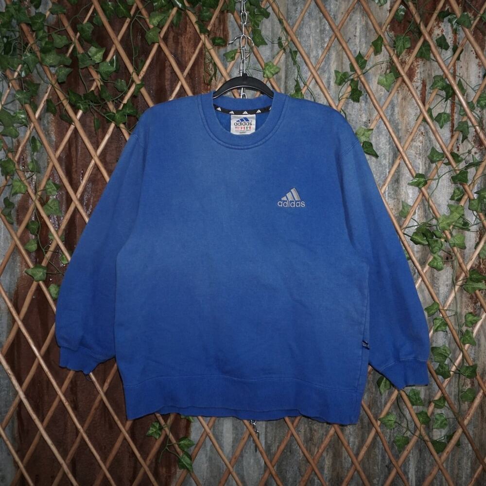 S - Vintage Y2K Adidas Sweatshirts essential faded